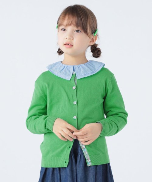 SHIPS KIDS(シップスキッズ)/SHIPS KIDS:100～130cm / フリル カラー ジャカード ブラウス/img24