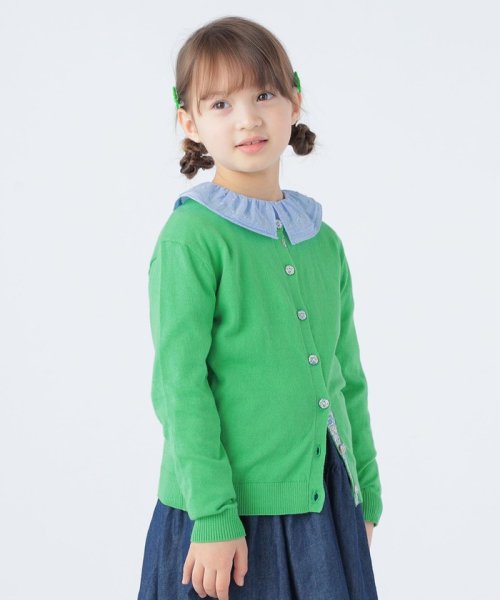 SHIPS KIDS(シップスキッズ)/SHIPS KIDS:100～130cm / フリル カラー ジャカード ブラウス/img26