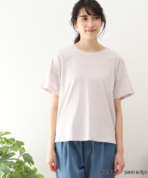 SHOO・LA・RUE(シューラルー)/【GUNZE】睡眠専用Tシャツ「寝るT」sweet　label（半袖）/img01