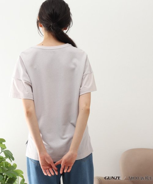 SHOO・LA・RUE(シューラルー)/【GUNZE】睡眠専用Tシャツ「寝るT」sweet　label（半袖）/img25