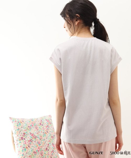 SHOO・LA・RUE(シューラルー)/【GUNZE】睡眠専用Tシャツ「寝るT」sweet label(フレンチスリーブ）/img15