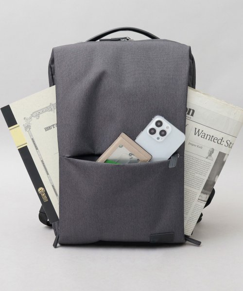 YAKPAK ヤックパック 撥水加工 ヘザーカラー スクエア ビジネスリュック スマートリュック バックパック 大容量 23L 通勤 通学 ビジネス 仕事 ■Point YAKPAK ヤックパック 撥水加工 通勤 1層目 0cm 2層目 0cm/マチ