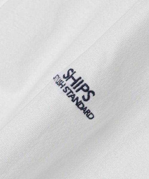 SHIPS MEN(シップス　メン)/*SHIPS: STYLISH STANDARD ミニ ロゴ 刺繍 Tシャツ/img35