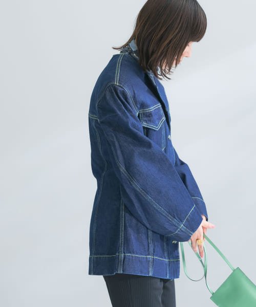 URBAN RESEARCH(アーバンリサーチ)/GANNI　Rinse Denim Fitted Blazer/img02