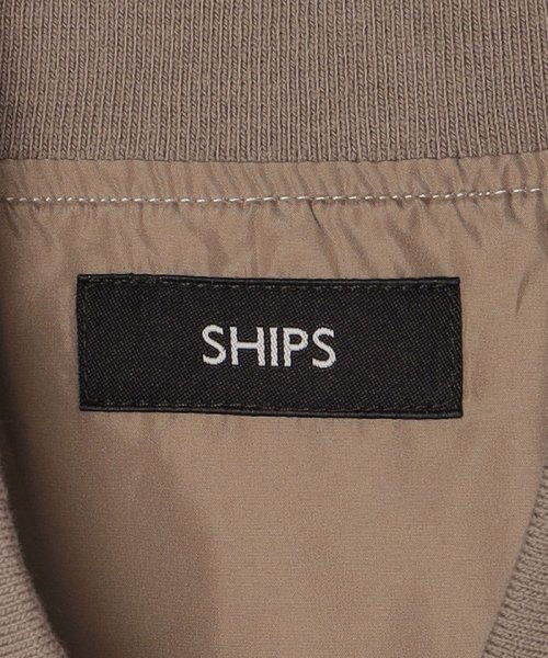 SHIPS MEN(シップス　メン)/SHIPS:〈ストレッチ〉ツイル MA－1 リブ ブルゾン/img56