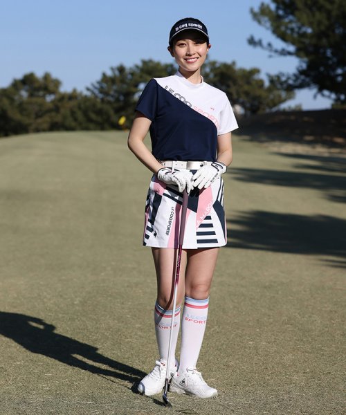 le coq sportif GOLF (ルコックスポルティフ（ゴルフ）)/【池田エライザ着用】サンスクリーン 幾何学柄スカート 【アウトレット】/img06