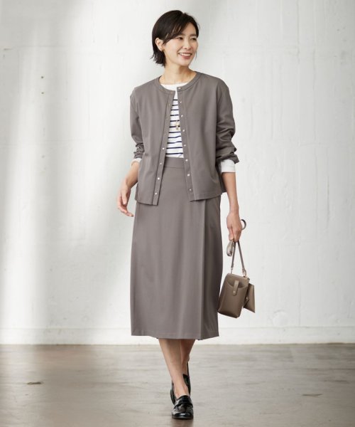 J.PRESS LADIES（LARGE SIZE）(J．プレス　レディス（大きいサイズ）)/【洗える】Hari－Puru jersey カーディガン/img04