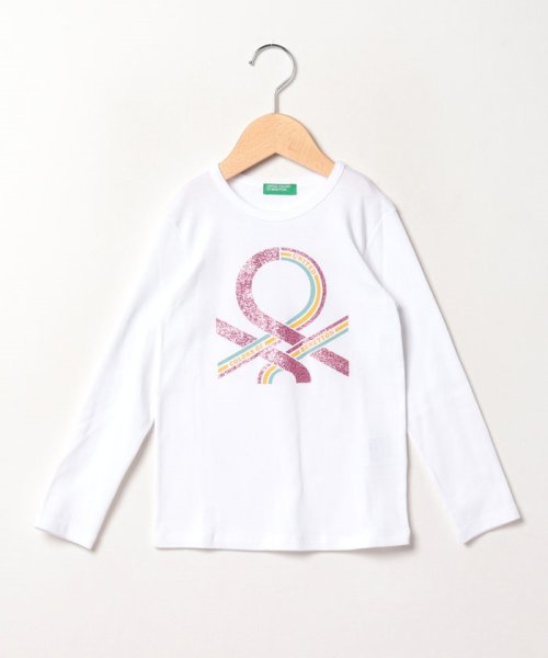 BENETTON (UNITED COLORS OF BENETTON GIRLS)(ユナイテッド　カラーズ　オブ　ベネトン　ガールズ)/キッズロゴプリント長袖Tシャツ・カットソーG/img01