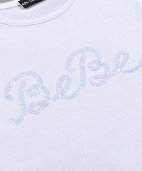 BeBe(ベベ)/スパンコールロゴプリント Tシャツ(100~150cm)/img18