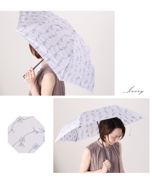 sankyoshokai(サンキョウショウカイ)/晴雨兼用 折りたたみ傘刺繍/img11
