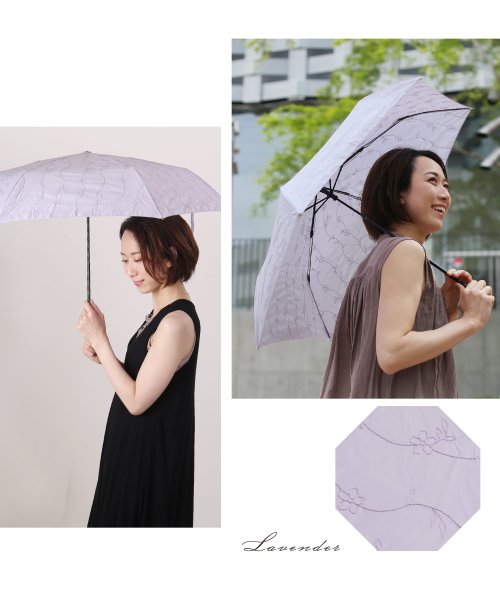 sankyoshokai(サンキョウショウカイ)/晴雨兼用 折りたたみ傘刺繍/img12