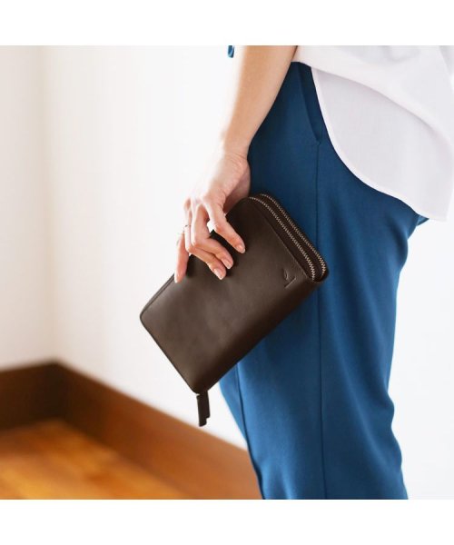 [mieno]牛革レザーオーガナイザーお財布 