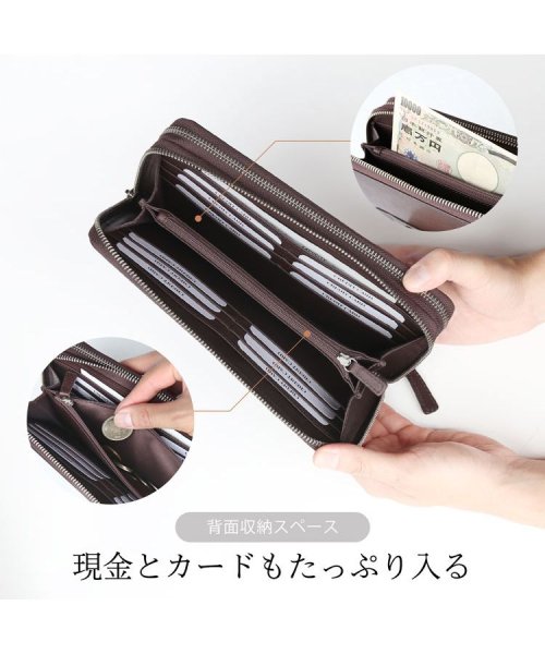 [mieno]牛革レザーオーガナイザーお財布 