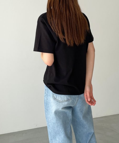 CANAL JEAN(キャナルジーン)/El mar(エルマール)"standard"刺繍半袖Tシャツ/img06