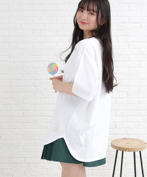 PINK-latte(ピンク　ラテ)/【Champion/チャンピオン】コラボ リンガーチュニックTシャツ/img20