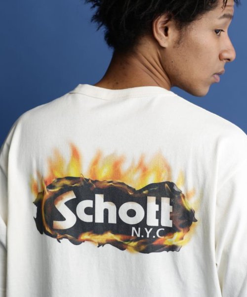 Schott(ショット)/S/S T－SHIRT "FIRE OVAL"/"ファイアーオーバル"Tシャツ/img14