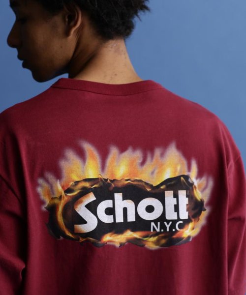 Schott(ショット)/S/S T－SHIRT "FIRE OVAL"/"ファイアーオーバル"Tシャツ/img20