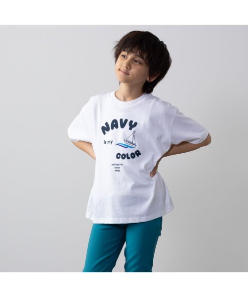 MAC HOUSE(kid's)(マックハウス（キッズ）)/NAVY ネイビー プリントTシャツ N23－3－22042/img01