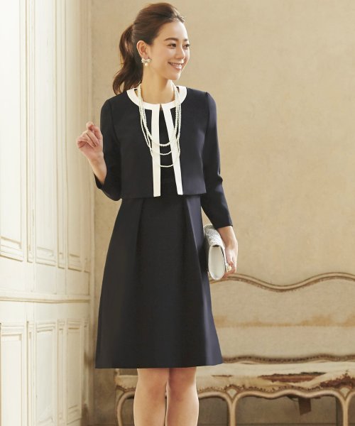 フレアーペプラムスカートスーツセットアップ「SU673」(505200236  