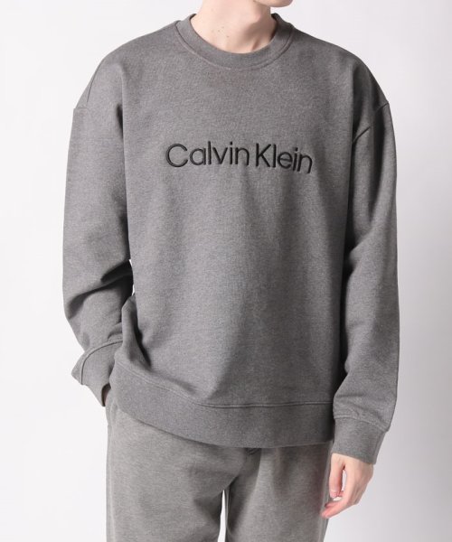 Calvin Klein(カルバンクライン)/【Calvin Klein / カルバンクライン】ロゴ刺繍 スウェット クルーネック トレーナー 40HM230 プレゼント 贈り物/img25