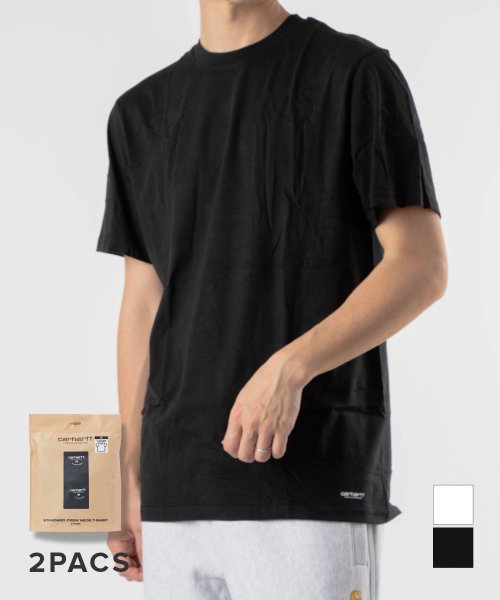 Carhartt(カーハート)/Carhartt Tシャツ 2枚セット I029370 カーハート メンズ トップス 半袖 スタンダード クルーネック Tシャツ  WIP STANDARD C/img01