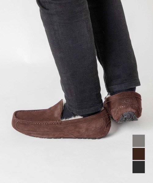 UGG(UGG)/UGG ASCOT メンズ アグ 1101110 モカシン M  シューズ M アスコット ボア ウール スエード 通勤 通学 普段使い おしゃれ 靴 防寒 フ/img01