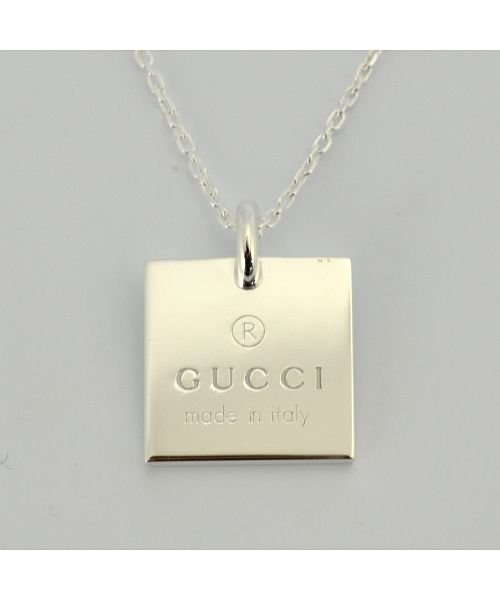 GUCCI(グッチ)/GUCCI グッチ 223869－J8400 スクエア18mmロゴネックレス/img06