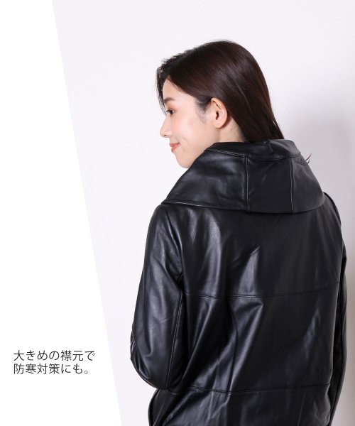 ラムレザーライダースジャケット 着丈56cm