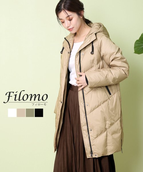 Filomo(フィローモ)/[Filomo]ダウンコート洗濯可フード付き/img01