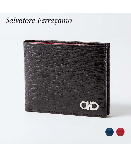 FERRAGAMO(フェラガモ)/サルヴァトーレ フェラガモ Salvatore Ferragamo 66A065 二つ折り財布 メンズ 小物 ミニ財布 小銭入れ シンプル 小物 プレゼント お/img01