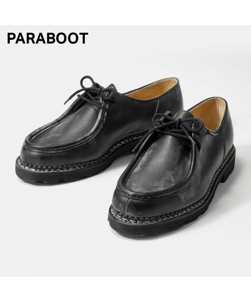 Paraboot(パラブーツ)/パラブーツ PARABOOT 715604 ビジネスシューズ MICHAEL ミカエル メンズ シューズ チロリアンシューズ ローファー Lisse Nir 黒/img01