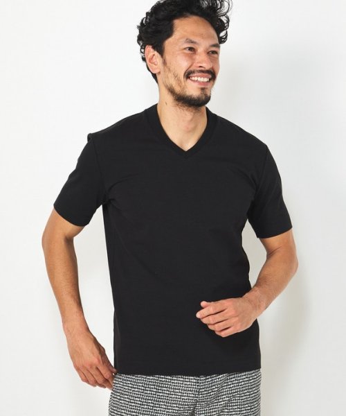 Men's Bigi(メンズビギ)/【ACTIVE TAILOR】シルケットスムースVネックTシャツ/img05