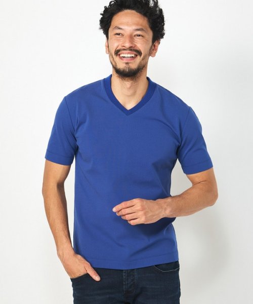 Men's Bigi(メンズビギ)/【ACTIVE TAILOR】シルケットスムースVネックTシャツ/img07