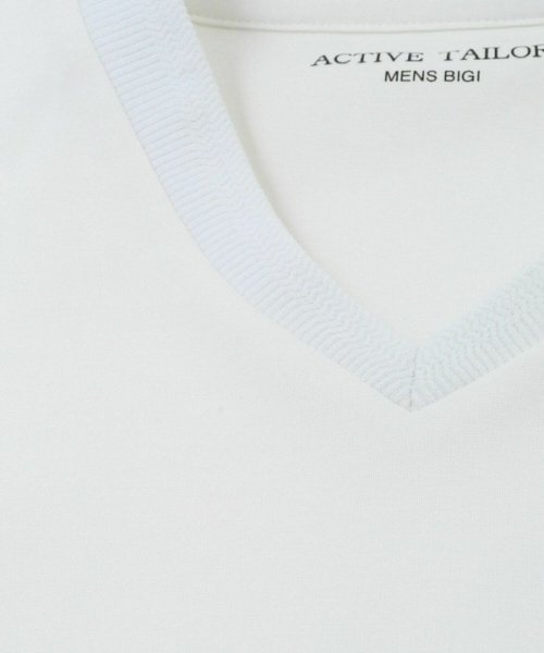 Men's Bigi(メンズビギ)/【ACTIVE TAILOR】シルケットスムースVネックTシャツ/img22