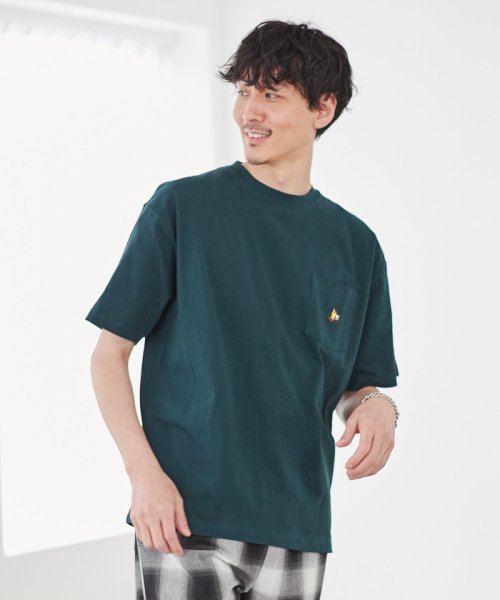 coen(coen)/ベアーワンポイント刺繍Tシャツ/img12