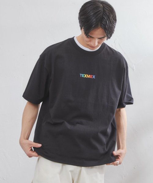 coen(coen)/common　good（コモングッド）別注TEXMEXロゴマルチカラー刺繍Tシャツ/img11