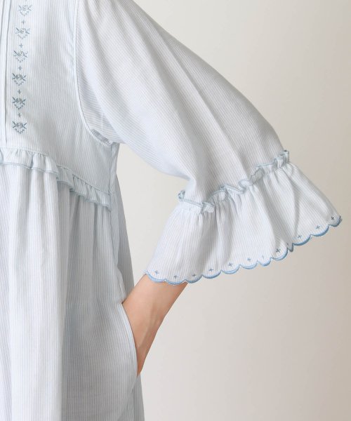 Narue(ナルエー)/50/ダブルガーゼクラシカルローズ刺繍ドレス/img08