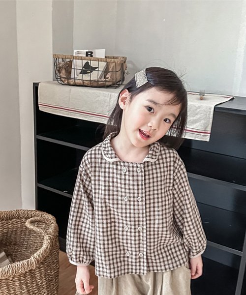 aimoha(aimoha（アイモハ）)/【aimoha－KIDS－】韓国子供服　ギンガムチェックブラウスシャツ/img16