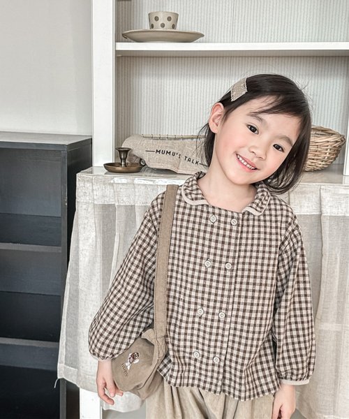 aimoha(aimoha（アイモハ）)/【aimoha－KIDS－】韓国子供服　ギンガムチェックブラウスシャツ/img19