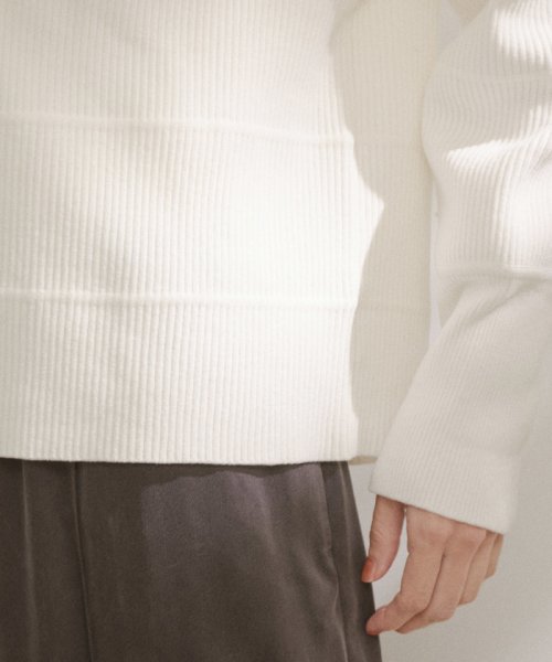 Vネックリブカーディガン－CreamyCotton /クリーミーコットン－ Creamy ■モデル身長 着用サイズ Cotton クリーミーコットン