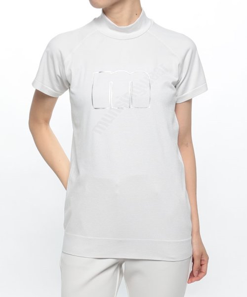 Munsingwear(マンシングウェア)/『ENVOY』部分シームレス成型編みmロゴモックネックシャツ【アウトレット】/img20