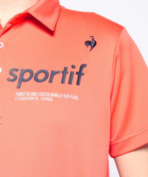 le coq sportif GOLF (ルコックスポルティフ（ゴルフ）)/EXcDRYロゴ半袖シャツ (吸汗速乾/UV CUT(UPF15)/高速ドライ/EXcDRY D－Tec（エクシードライ　ディーテック【アウトレット】/img33