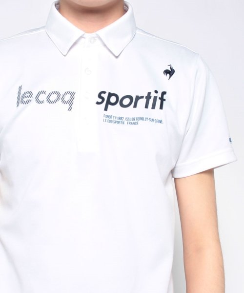 le coq sportif GOLF (ルコックスポルティフ（ゴルフ）)/EXcDRYロゴ半袖シャツ (吸汗速乾/UV CUT(UPF15)/高速ドライ/EXcDRY D－Tec（エクシードライ　ディーテック【アウトレット】/img25
