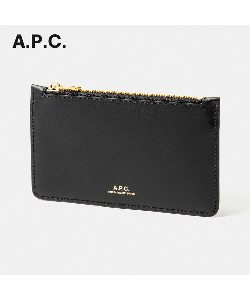 APC アーペーセー A.P.C. PXAWV F63276 カードケース メンズ レディース ミニ財布 ビジネス フラグメントケース 無地 シンプル スリム