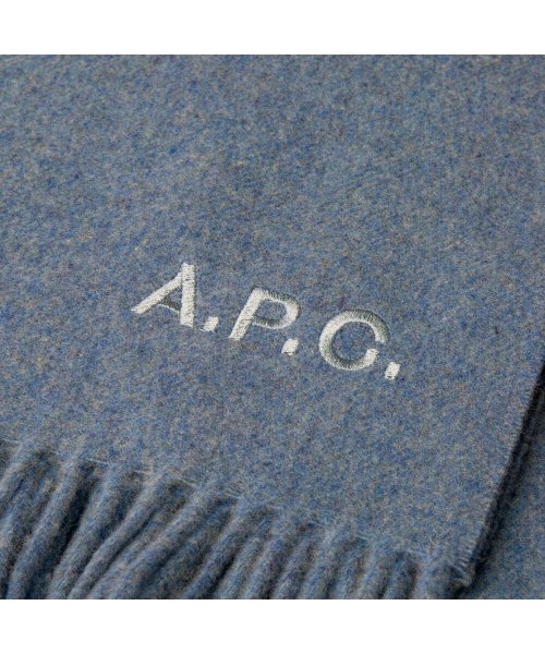 A.P.C.(アーペーセー)/APC アーペーセー A.P.C. WOAFE M15170 マフラー レディース アパレル ウール ストール ロゴ刺繍 echarpe alix brodee/img11