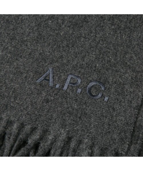 A.P.C.(アーペーセー)/APC アーペーセー A.P.C. WOAFE M15170 マフラー レディース アパレル ウール ストール ロゴ刺繍 echarpe alix brodee/img13