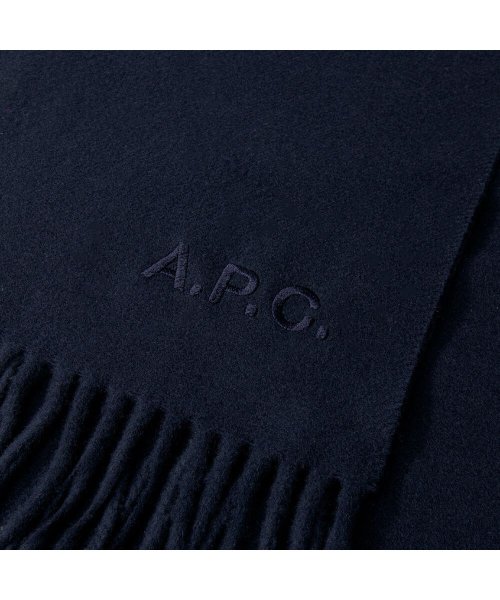 A.P.C.(アーペーセー)/APC アーペーセー A.P.C. WOAFE M15171 マフラー レディース アパレル ウール ストール ロゴ刺繍 echarpe ambroise br/img08