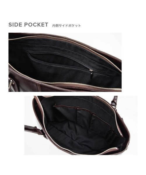 GUIONNET(GUIONNET)/GUIONNET トートバッグ PG006 2WAY SHRINK LEATHER BRIEF CASE ギオネ ショルダー付き 2way シュリンクレザー ビ/img08