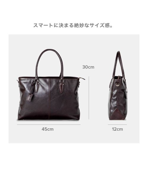 GUIONNET(GUIONNET)/GUIONNET トートバッグ PG006 2WAY SHRINK LEATHER BRIEF CASE ギオネ ショルダー付き 2way シュリンクレザー ビ/img11