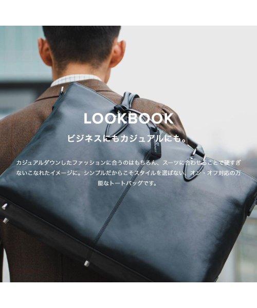 GUIONNET(GUIONNET)/GUIONNET トートバッグ PG006 2WAY SHRINK LEATHER BRIEF CASE ギオネ ショルダー付き 2way シュリンクレザー ビ/img16